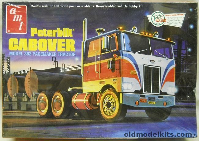 AMT 1/25 Peterbilt Cabover Pacemaker 352 Tractor Semi Truck, AMT759-06 plastic model kit