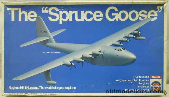 Anmark 1/200 Spruce Goose HK-1 Hercules - (ex Entex), 8458 plastic model kit