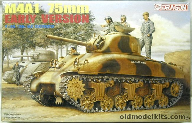 Dragon 1/35 M4A1 75mm Early Version Sherman, 6048 plastic model kit