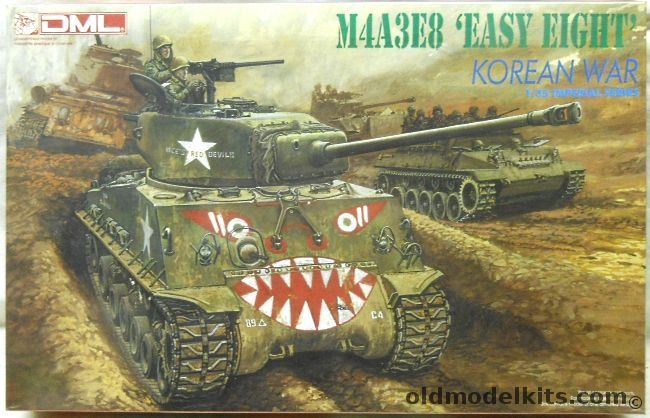 DML 1/35 M4A3E8 Easy Eight Sherman - Korean War, 9009 plastic model kit