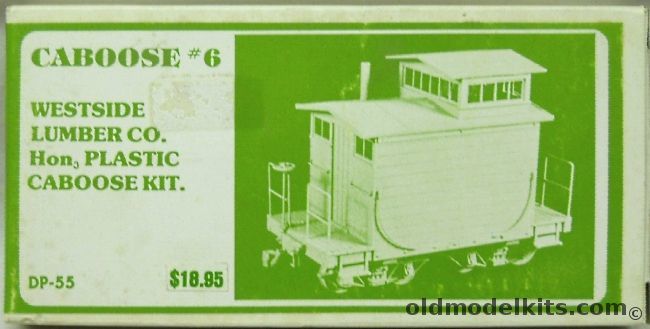 Durango Press 1/87 Westside Lumber Co. Caboose With Trucks HOn3 Narrow Gauge - Craftsman Model, DP-55 plastic model kit
