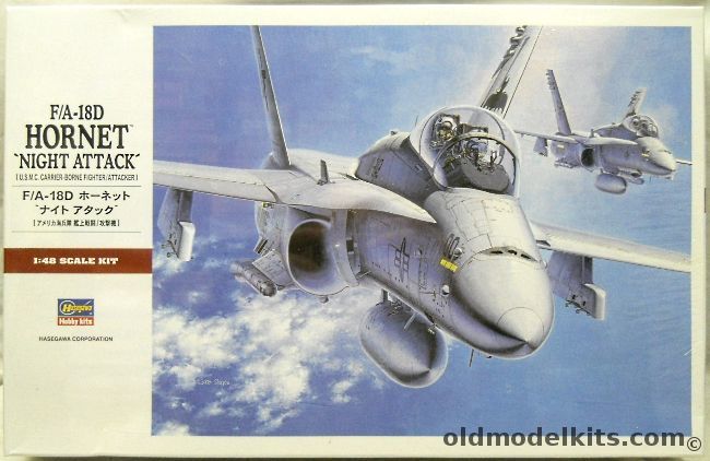 Hasegawa 1/48 F/A-18D Hornet Night Attack - Plus Many Aftermarket Accessories, PT3 plastic model kit