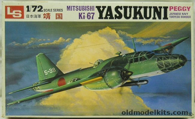 LS 1/72 Mitsubishi KI-67 Yasukuni Peggy - 7th Group / 98th Group / 762nd Group, A602 plastic model kit