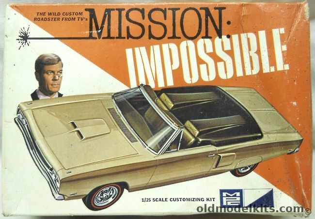 MPC 1/25 Mission Impossible Car - TV Series Open Roadster by George Barris, 615-200 plastic model kit