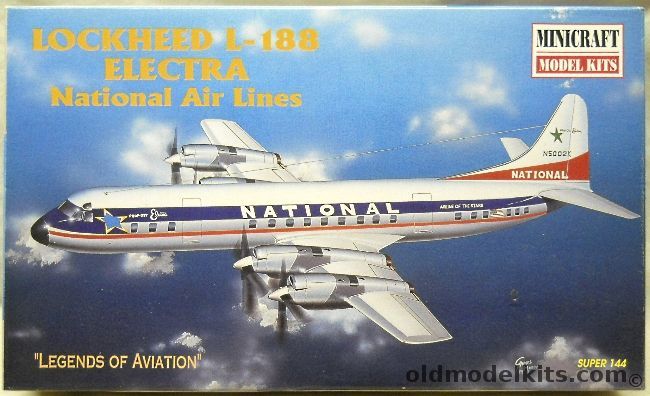 Minicraft 1/144 Lockheed L-188 Electra - National Air Lines, 14461 plastic model kit