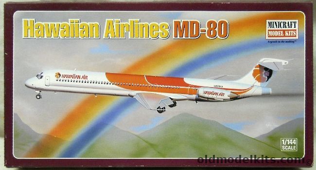Minicraft 1/144 McDonnell Douglas MD-80 Hawaiian Airlines, 14510 plastic model kit