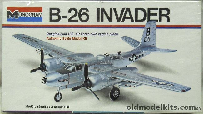 Monogram 1/67 B-26 Invader - White Box Issue, 6818 plastic model kit