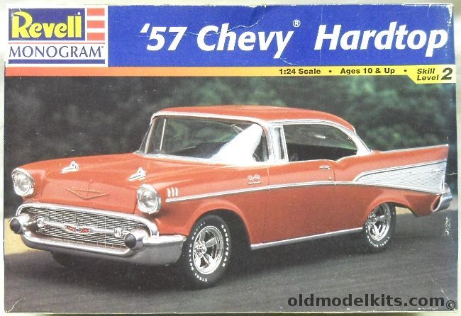 Monogram 1/24 1957 Chevrolet Bel Air Sport Coupe - Stock or Custom, 85-2225 plastic model kit