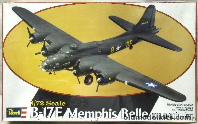 Revell 1/72 Boeing B-17F Flying Fortress Memphis Belle, 4402 plastic model kit