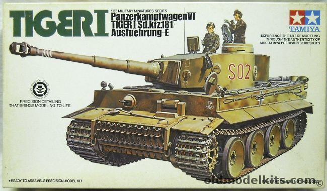 Tamiya 1/35 Tiger I Sd.Kfz. 181 Ausf E, MM-156 plastic model kit