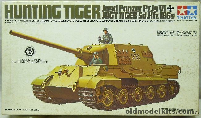 Tamiya 1/35 Hunting Tiger Jagdpanzer VI Sd.Kfz.186s, MM158A plastic model kit