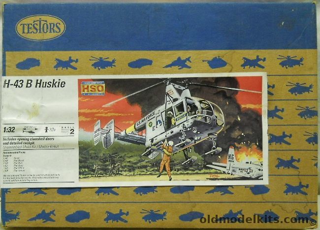 Testors 1/32 H-43B Huskie - (ex Hawk), 7206 plastic model kit