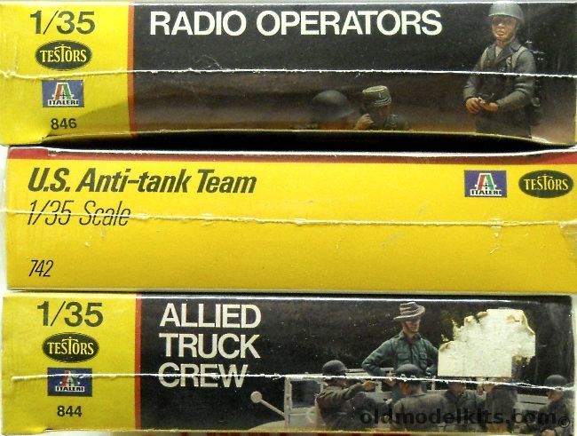 Testors 1/35 Radio Operators / US Anti-Tank Team / Allied Truck Crew, 846 plastic model kit