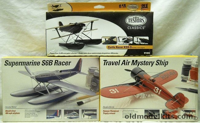 Testors 1/48 Curtiss R3C-2 (R3X-2) Air Racer / Travel Air Mystery Ship / Supermarine S6B Racer - (ex-Hawk), 912N plastic model kit