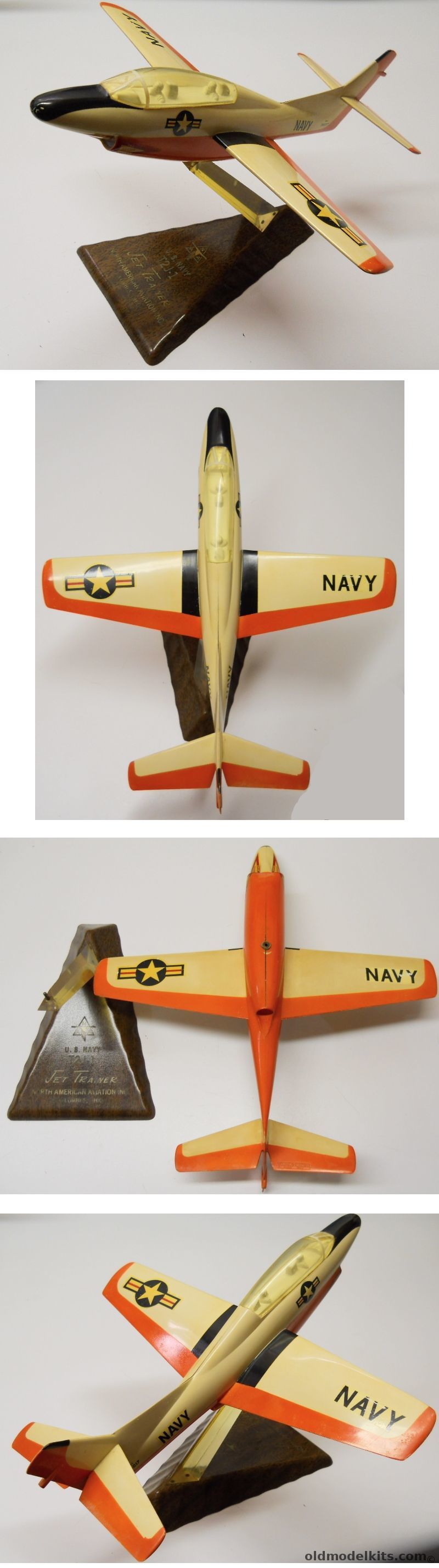 Topping North American Aviation T2J-1 Jet Trainer Buckeye - Factory Desktop Model plastic model kit