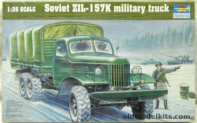Trumpeter 1/35 Soviet ZIL-157K Military Truck, 01003 plastic model kit