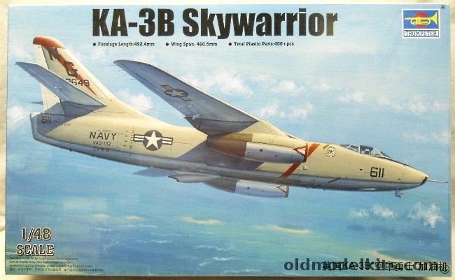 Trumpeter 1/48 Douglas KA-3B Skywarrior, 02869 plastic model kit