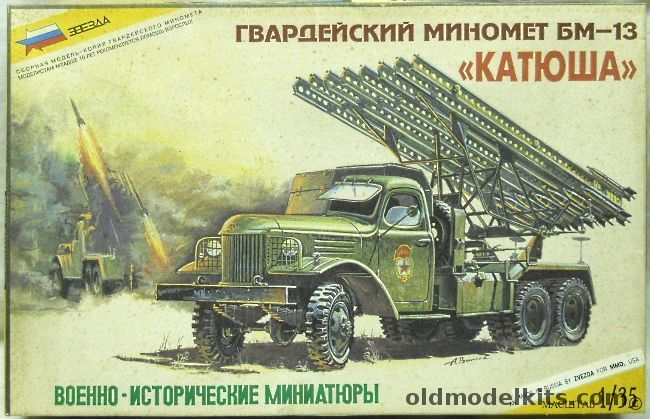 Zvezda 1/35 Katyusha BM-13 Rocket Launcher Truck Stalins Organ, 3521 plastic model kit