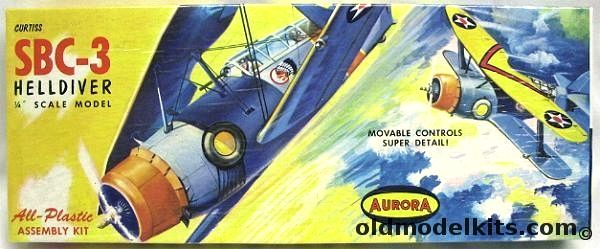 Aurora 1/48 Curtiss SBC-3 Helldiver, 117-100 plastic model kit