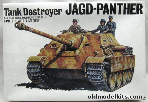 Bandai 1/48 Jagd-Panther Tank Destroyer - (Jagdpanther Sd.Kfz.173), 058260 plastic model kit
