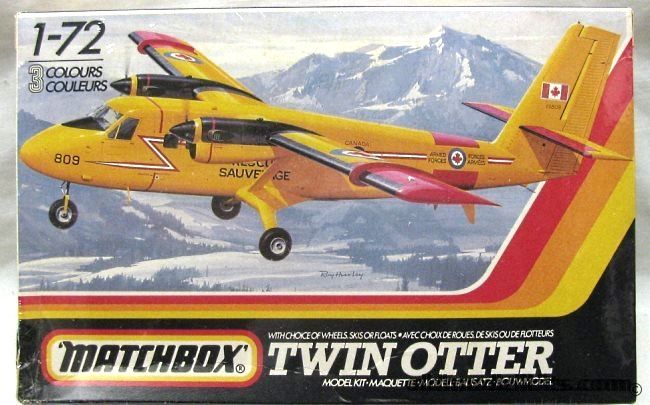 Matchbox 1/72 DH-6C Twin Otter - Floats or Gear - RCAF or Aurigny Air Service Ltd, PK-127 plastic model kit
