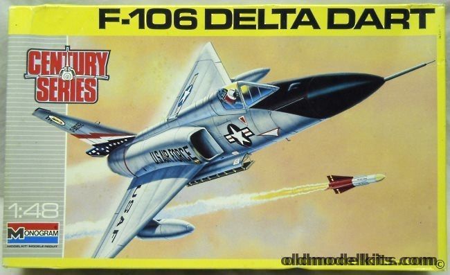 Monogram 1/48 F-106 Delta Dart - With Experts Choice Decal - Century Series, 5828 plastic model kit