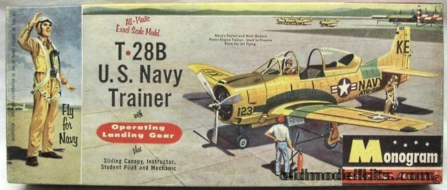 Monogram 1/48 T-28B US Navy Trainer - Four Star Issue, P14-98 plastic model kit