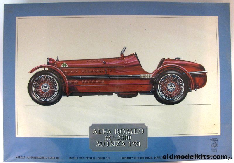 Pocher 1/8 Alfa Romeo 8C-2300 Monza 1931, K71 plastic model kit