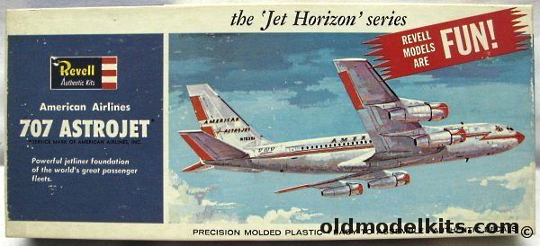 Revell 1/140 American Air Lines 707 Astrojet - Jet Horizons Series, H243-100 plastic model kit