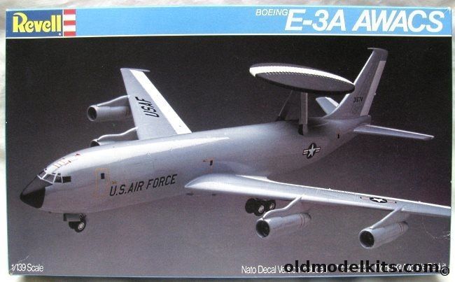 Revell 1/139 Boeing E-3A AWACS Sentry - USAF or NATO, 4422 plastic model kit