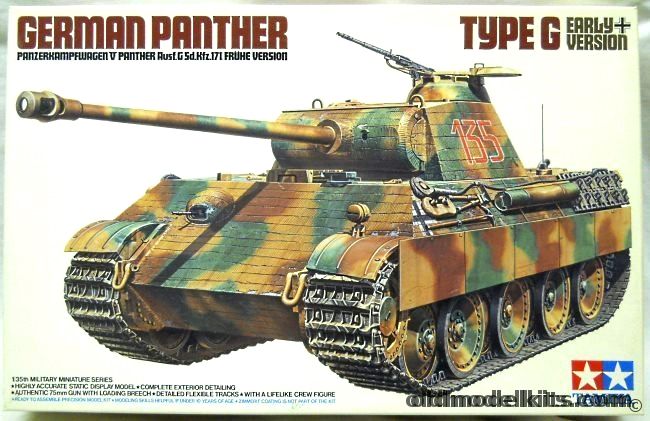 Tamiya 1/35 Sd.Kfz.171 Panther V Ausf. G Early Version, 35170 plastic model kit