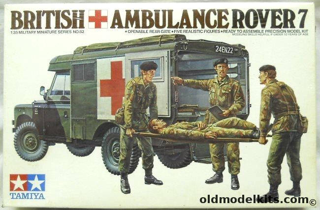 Tamiya 1/35 British Ambulance Rover 7, 35082 plastic model kit
