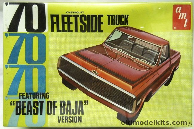 AMT 1/25 1970 Chevrolet Fleetside Truck Stock or Beast of Baja, Y733-200 plastic model kit