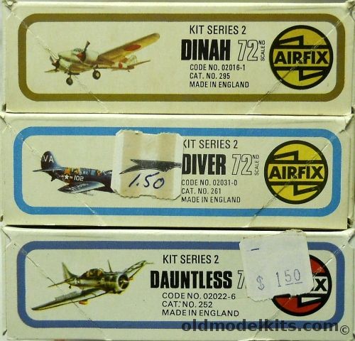 Airfix 1/72 Mitsubishi Dinah / Curtiss SB2C Helldiver / SBD  Dauntless, 02016-1 plastic model kit