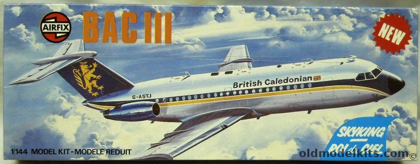 Airfix 1/144 BAC-111 British Caledonian -  Sky King Issue - (BAC 111 One-11), 03178-1 plastic model kit