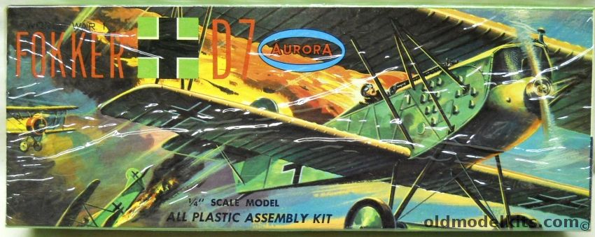 Aurora 1/48 Fokker D-VII - (D7), 106-100 plastic model kit