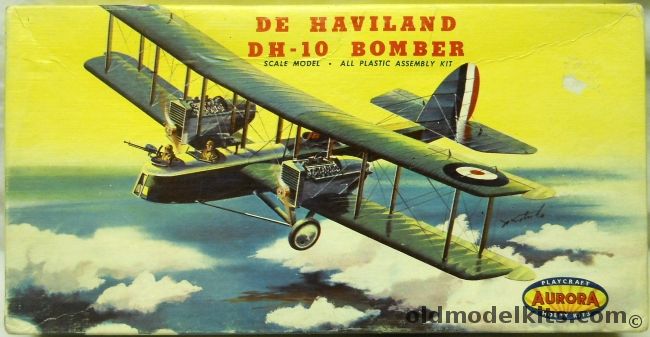 Aurora 1/48 De Haviland DH-10 Bomber - Playcraft Issue, 125 plastic model kit
