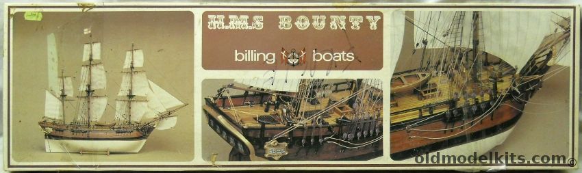 Billing Boats 1/50 HMS Bounty  -  30.7 Inch Long (78 cm) Plank On Frame Hull Wooden Ship Kit, 492 plastic model kit