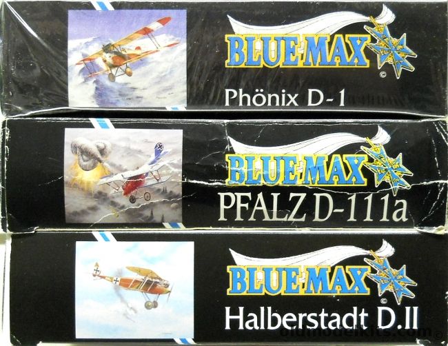 Blue Max 1/48 Phonix D-1 / Pfalz D-IIIa / Halberstadt D-II, BM116 plastic model kit