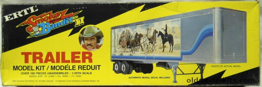 ERTL 1/25 Smokey And The Bandit II Trailer - Great Dane 40 Foot Trailer, 8035 plastic model kit