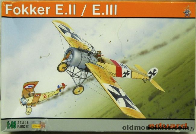 Eduard 1/48 Fokker E.II / E.III Eindecker - Lt. Bruckman Late 1915 / Lt. Kurt von Crailsheim Late 1915 / Vfw. Ernst Udet Early 1916 / Leopold Anslinger Summer 1916 - (E-III  E-II), 8156 plastic model kit