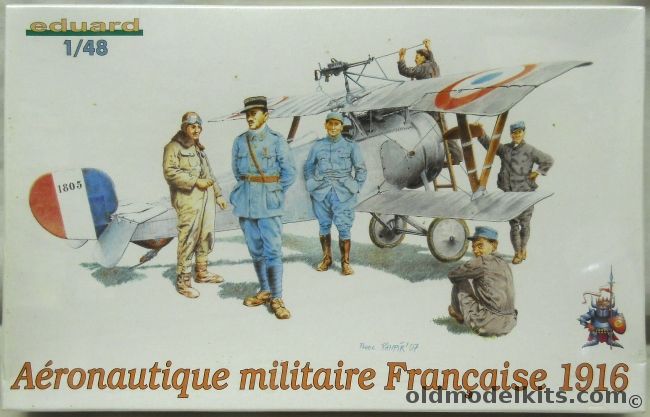 Eduard 1/48 French Military Aviation Personnel WWI / Aeronautiqye Militaire Francsaise 1916, 8511 plastic model kit