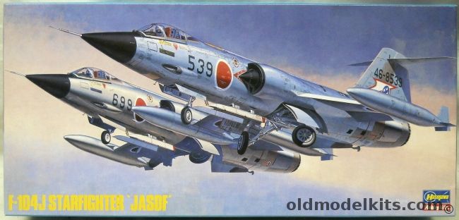 Hasegawa 1/72 Lockheed F-104J Starfighter - JASDF Markings For 12 Different Aircraft, 1001 plastic model kit