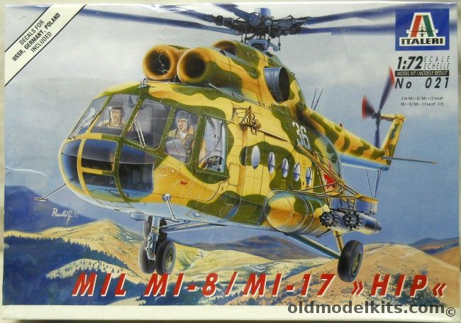 Italeri 1/72 Mil Mi-8 / Mi-17 Hip - USSR / Poland / SAR West German Army, 021 plastic model kit