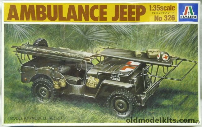 Italeri 1/35 Jeep Ambulance, 326 plastic model kit