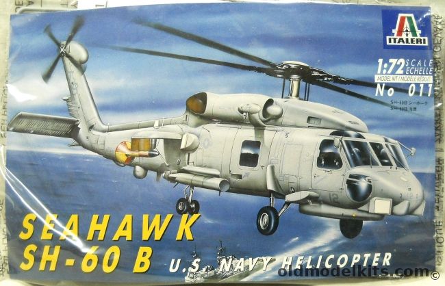 Italeri 1/72 SH-60B Seahawk - US Navy HSL-46 / HSL-41 / SH-60J Japanese Navy - Bagged, 011 plastic model kit
