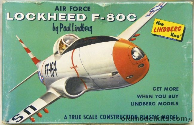 Lindberg 1/72 Lockheed F-80C Shooting Star, 426-39 plastic model kit
