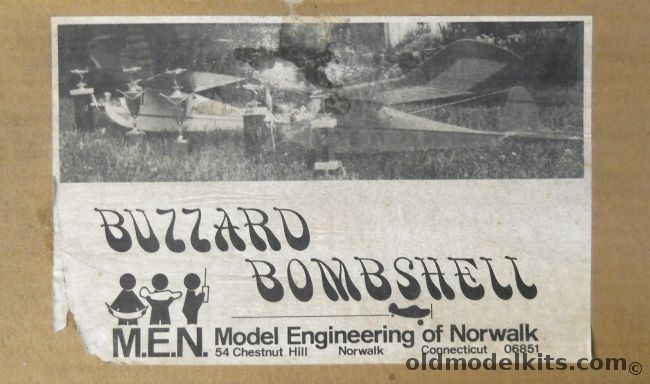Model Engineering Of Norwalk Buzzard Bombshell - 72 Inch Wingspan RC Aircraft plastic model kit