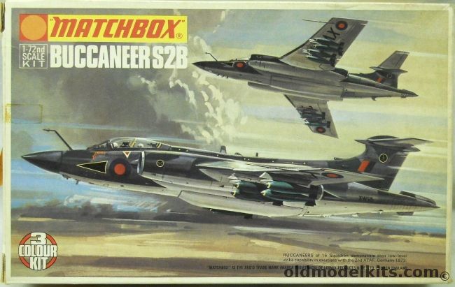 Matchbox 1/72 TWO Buccaneer S2B, PK-106 plastic model kit