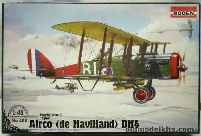 Roden 1/48 Airco de Havilland DH-4, RO422 plastic model kit